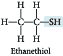 An example thiol, ethanethiol.